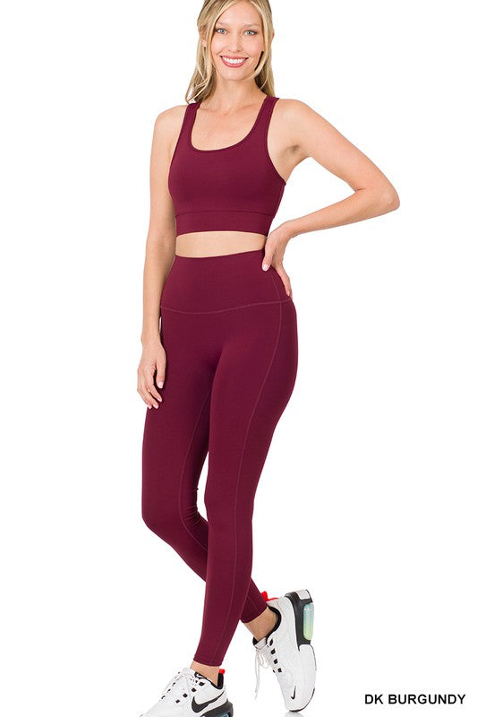 RACERBACK TANK TOP & LEGGINGS SET