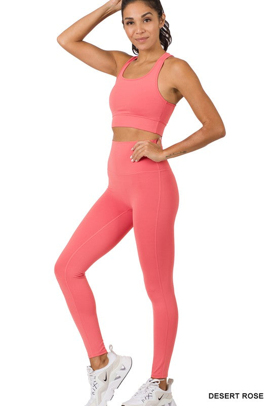 RACERBACK TANK TOP & LEGGINGS SET