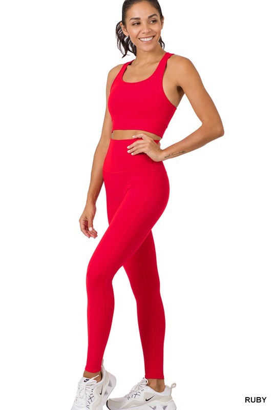 RACERBACK TANK TOP & LEGGINGS SET