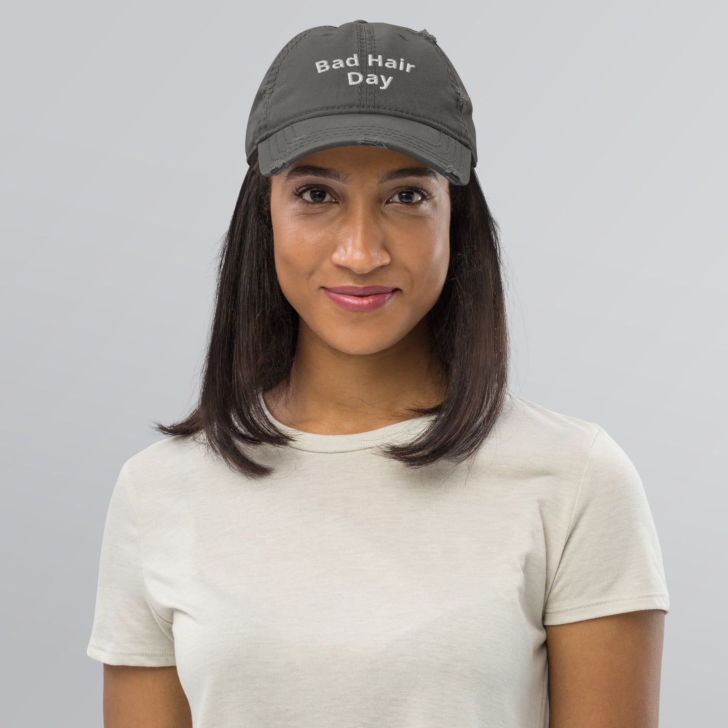 Bad Hair Day Distressed Dad Hat